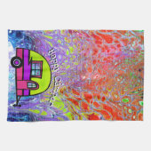 Menschen-Retro Geschirrtuch (Horizontal)