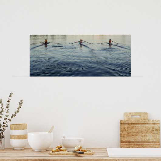 Menschen rudern poster (Küche)