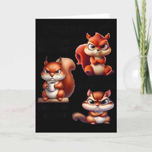 Menschen sagen, alt zu werden ist ein Geschenk, da Karte (Vorderseite)