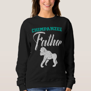 Menschen Schimpanse Vater Affe Wildtier Tier Zoo Sweatshirt