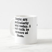 Menschen sind dumm kaffeetasse (Vorderseite Links)