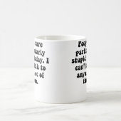 Menschen sind dumm kaffeetasse (Mittel)