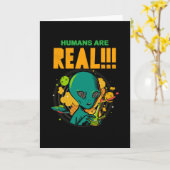 Menschen sind echt!!!!!!! Illustrator für schockie Karte (Gelbe Blume)