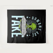 Menschen sind Fake Alien Wandteppich (Vorderseite (Horizontal))