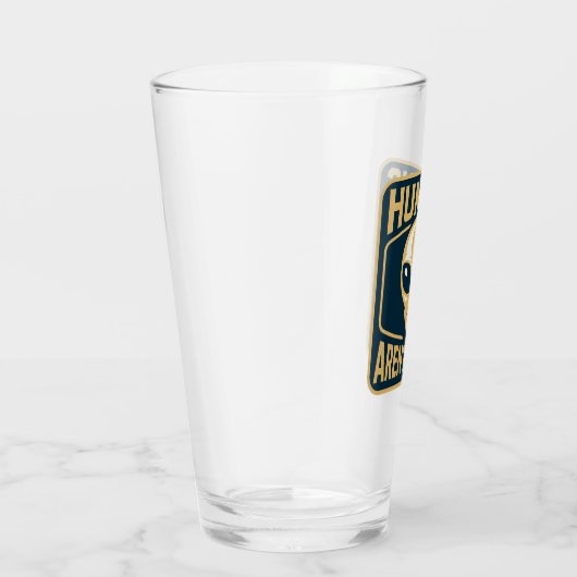 Menschen sind kein echtes UFO-Glas Glas (Rechts)