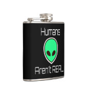 Menschen sind keine echte grüne Alien Flachmann (Rechts)