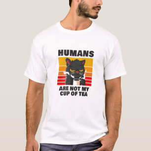 Menschen sind nicht mein Tal mit Tee, die mürrisch T-Shirt