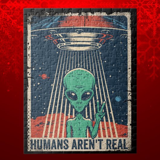 Menschen sind nicht real Alien UFO Enthüllung Puzzle