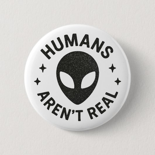 Menschen sind nicht real button (Vorderseite)