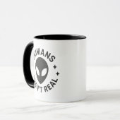 Menschen sind nicht real tasse (Vorderseite Links)