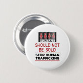 Menschen sollten nicht verkauft werden, um den Men Button (Vorne & Hinten)