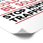 Menschen sollten nicht verkauft werden, um den Men Poster (Ecke)