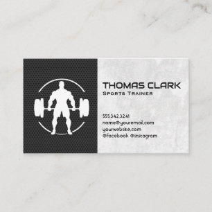 Menschen sterben schwere Gewichte Visitenkarte