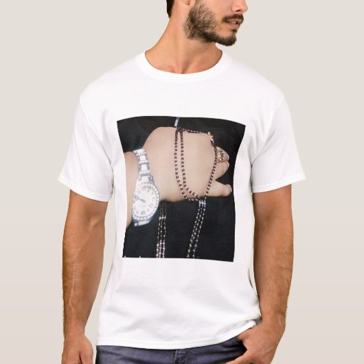 MENSCHEN T - SHIRT 👕 MIT SCHÖNER BLUME 🌺 🌹 HAND (Vorderseite)