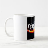 Menschen tanzen Silhouette Tasse (Links)