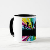 Menschen tanzen Tasse (Vorderseite Links)