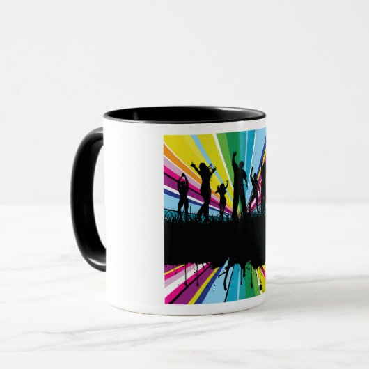 Menschen tanzen Tasse (Vorderseite Links)