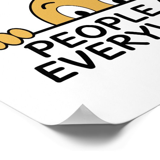 Menschen überall poster (Ecke)