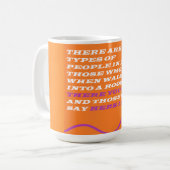 Menschen und Arten von Weisheitsbotschaften Kaffeetasse (Vorderseite Links)