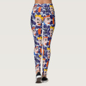 Menschen und Gesichter. PAF2501.DPurple BG Leggings (Rückseite)