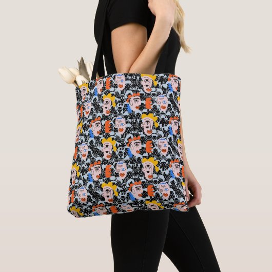 Menschen und Gesichter. PAF2501. Schwarzer Hinterg Tasche (Von Nahem)