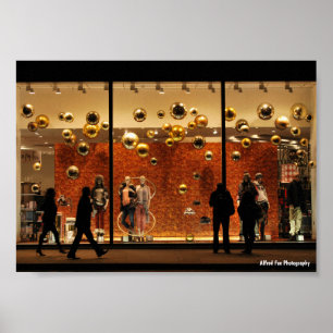 Menschen und Schaufensterpuppen Poster