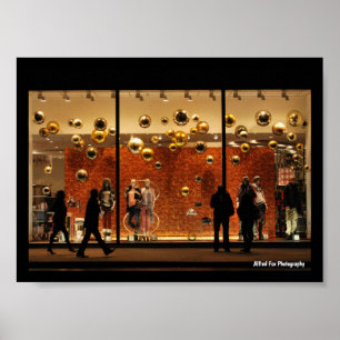 Menschen und Schaufensterpuppen Poster