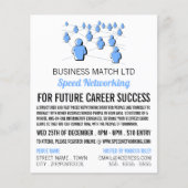 Menschen verbinden, beschleunigen die Netzwerkwerb Flyer (Vorne)