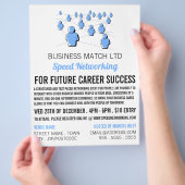 Menschen verbinden, beschleunigen die Netzwerkwerb Flyer (Hand)