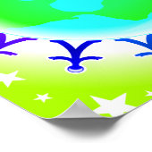 Menschen vereint auf der ganzen Welt Poster (Ecke)