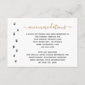 Menschen verheiratete Haustiere Hochzeitsunterkünf Begleitkarte (Vorderseite)