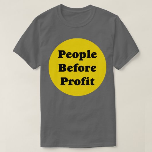 Menschen vor Gewinn T-Shirt (Design vorne)
