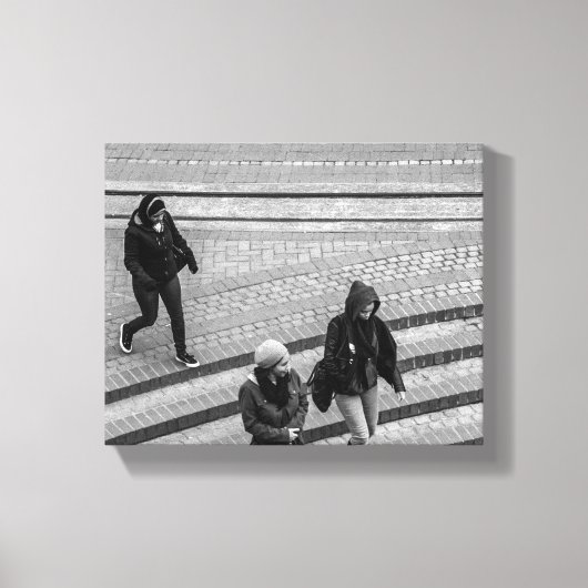 Menschen wandern Stadtleben Leinwanddruck (Vorderseite)