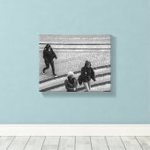 Menschen wandern Stadtleben Leinwanddruck (Insitu (Holzboden))