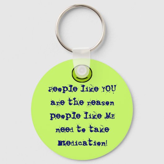 Menschen wie Sie Schlüsselkette mit Gesicht Schlüsselanhänger (Vorderseite)