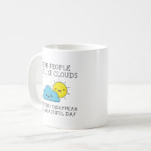 Menschen Wolken Kaffeetasse (Vorderseite Links)