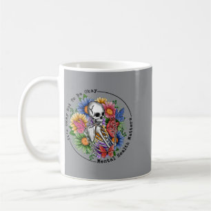 Menschen zu sein, ist psychische Gesundheit wichti Kaffeetasse