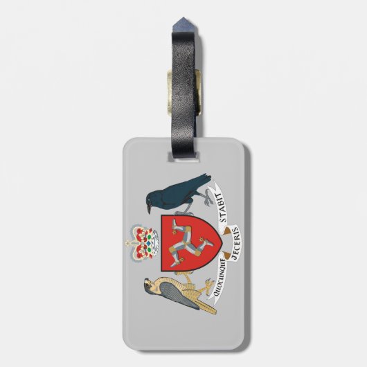 Menschenemblem Gepäckanhänger (Rückseite vertikal)