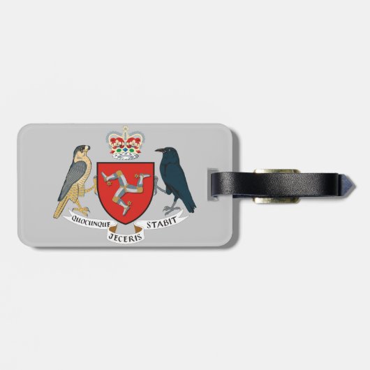 Menschenemblem Gepäckanhänger (Rückseite horizontal)