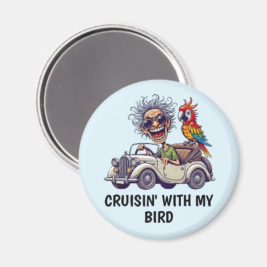 Menschenfahren Magnet (Vorderseite/Rückseite)