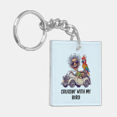 Menschenfahren Schlüsselanhänger (Vorderseite links)