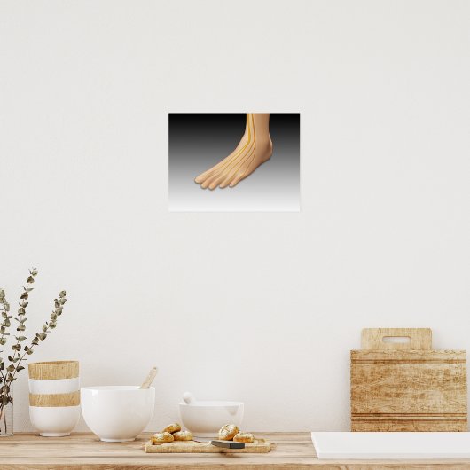 Menschenfett mit Nervensystem 2 Poster (Küche)