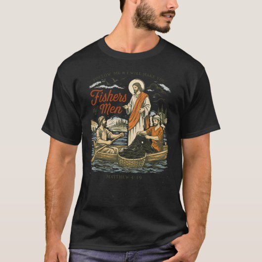 Menschenfischer Jesus T-Shirt (Vorderseite)