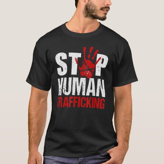 Menschenhandel stoppen Menschenhandel T-Shirt (Vorderseite)