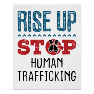 Menschenhandel stoppen poster