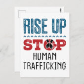 Menschenhandel stoppen postkarte (Vorne/Hinten)