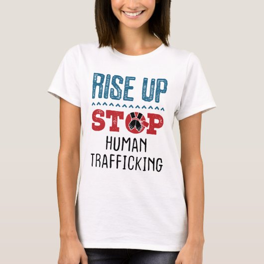 Menschenhandel stoppen T-Shirt (Vorderseite)