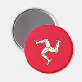 Menscheninsel Magnet (Vorderseite/Rückseite)