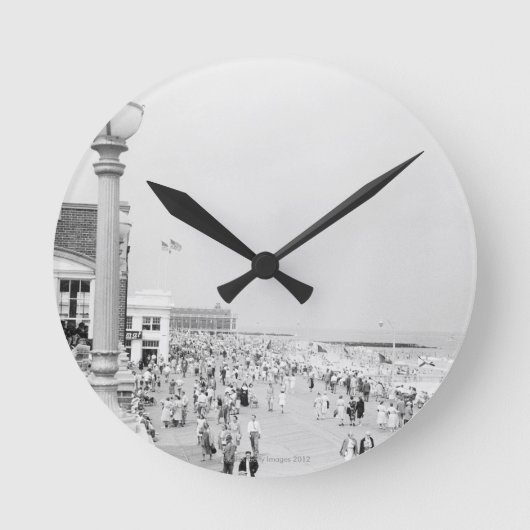 Menschenmenge 2 runde wanduhr (Vorderseite)