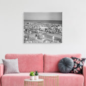 Menschenmenge am Strand Leinwanddruck (Insitu (Wohnzimmer))